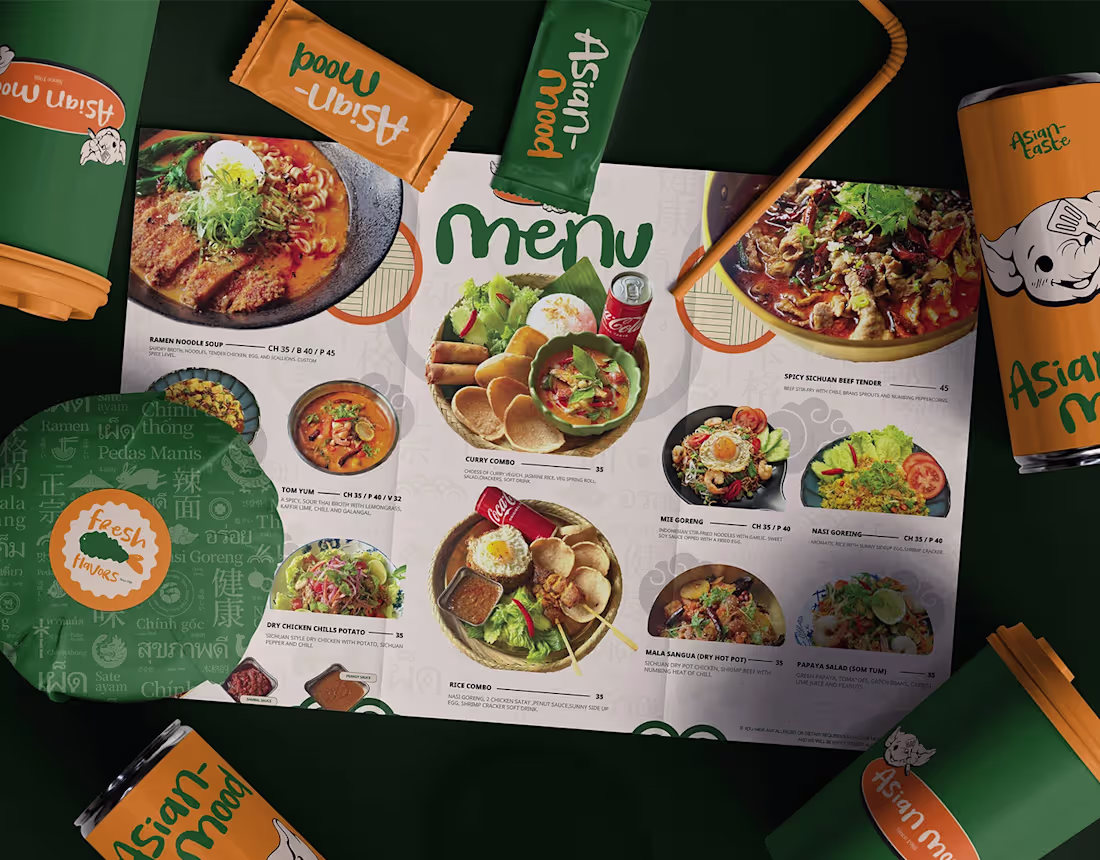 Cover image for Asian Mood - Asian Restaurant Branding