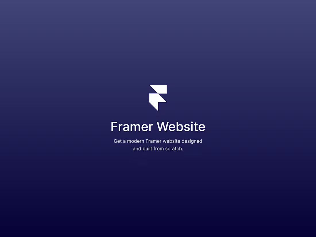 Cover image for Framer Website