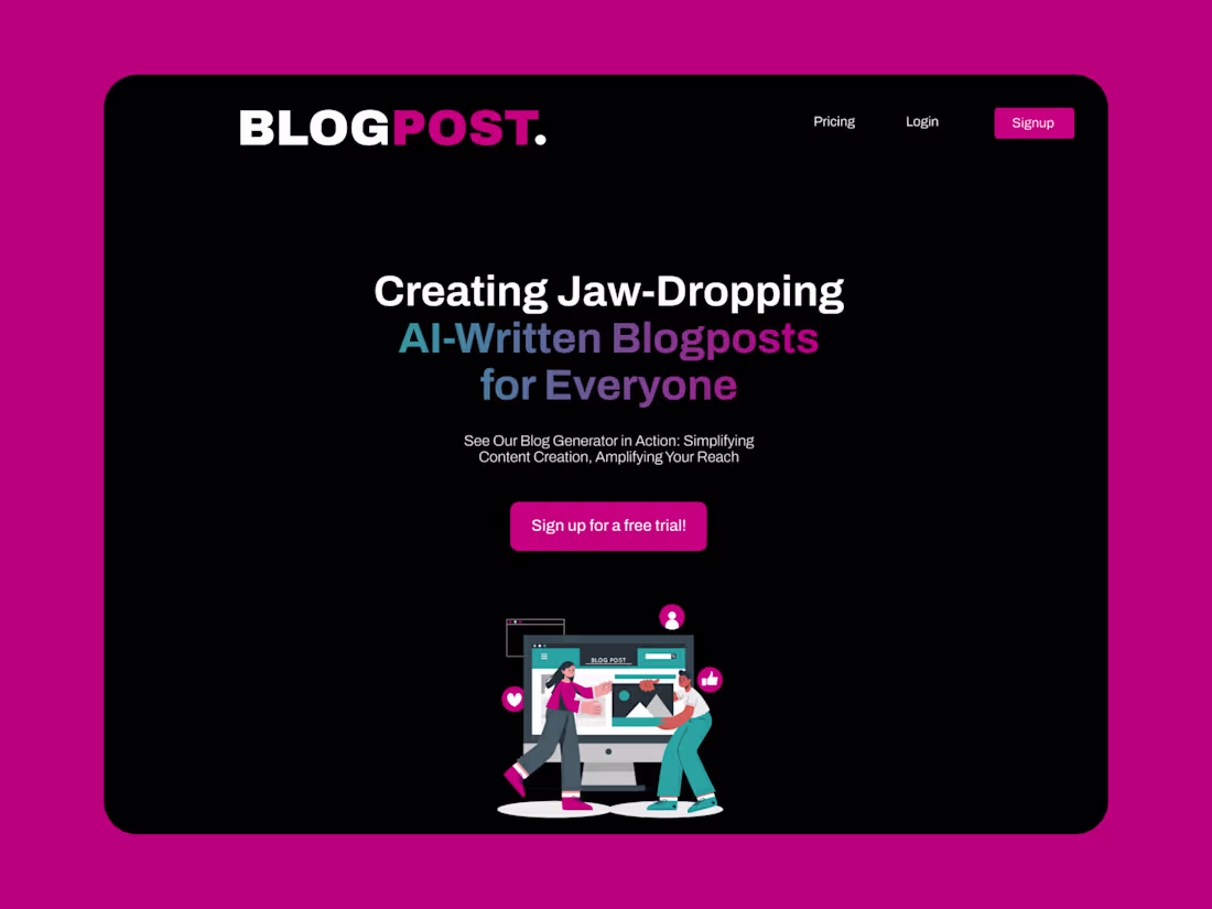 Cover image for BlogPost – AI-Powered Blog Writing