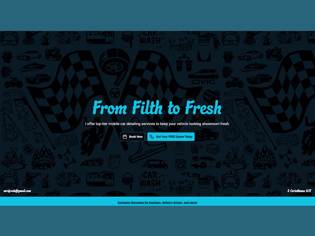 Cover image for Mr. O Fresh Landing Page