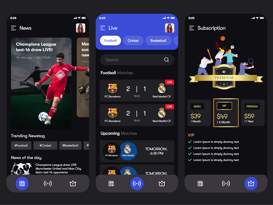 Cover image for Dexy - Sport News App