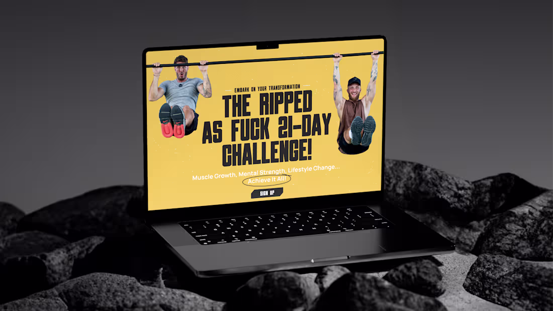 Cover image for 21-Day Fitness Challenge -  Webflow Landing Page