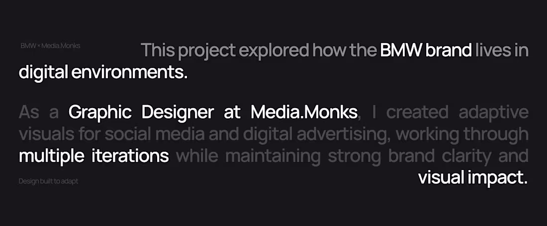 Cover image for BMW x Media Monks Expierence