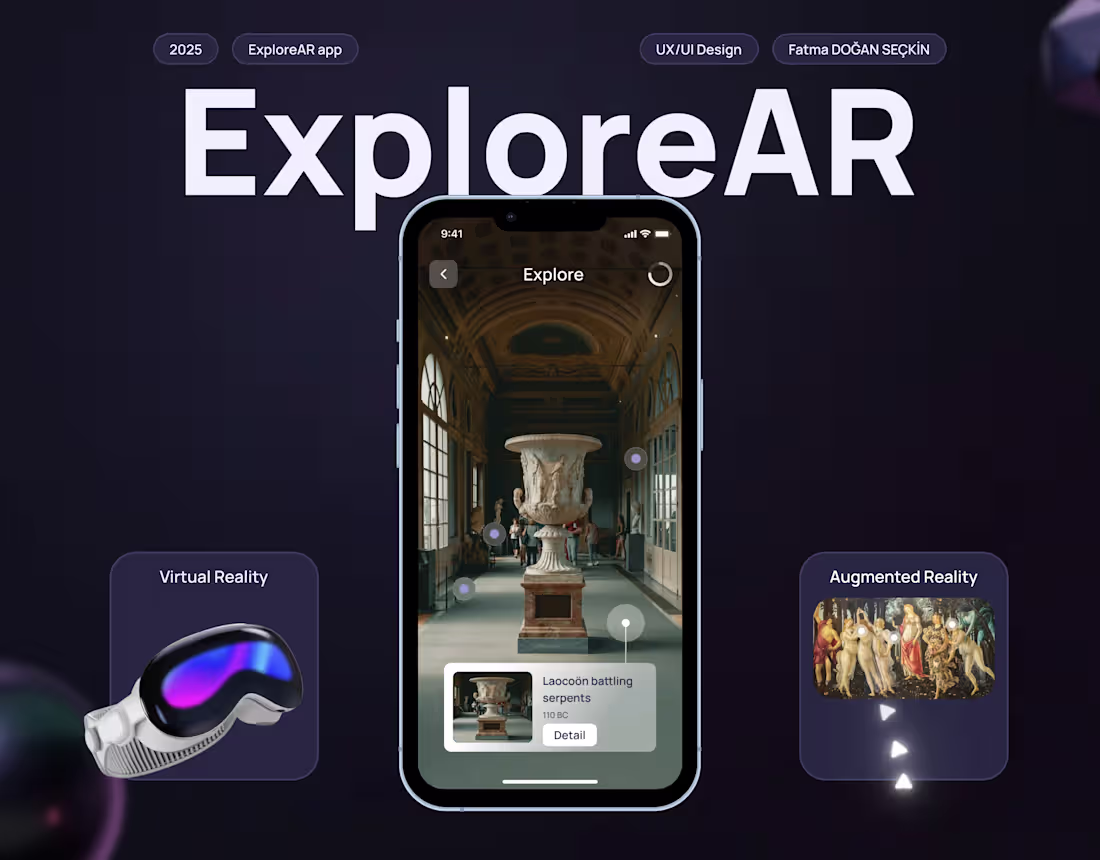 Cover image for UX/UI | Explore AR App | Concept Design