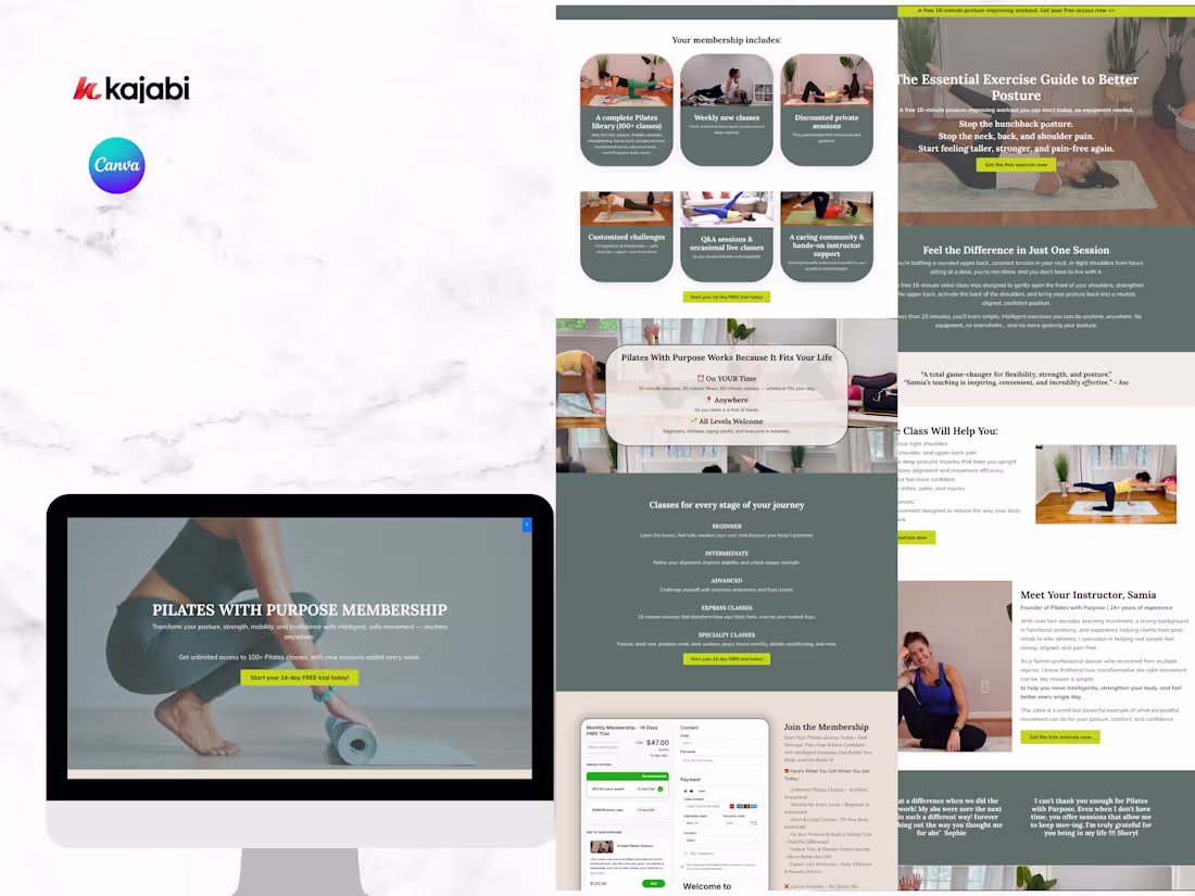 Cover image for High-Converting Membership Funnel for Pilates With Purpose