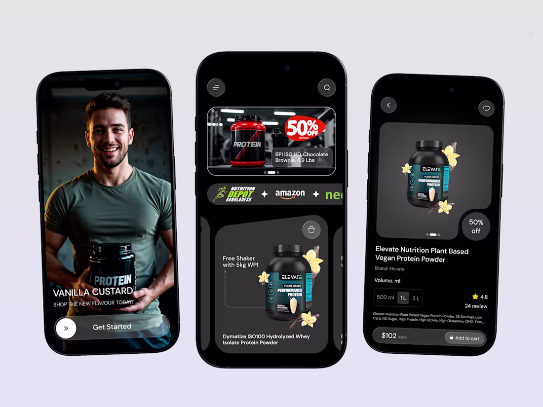 Cover image for Protein Store — E-Commerce Mobile