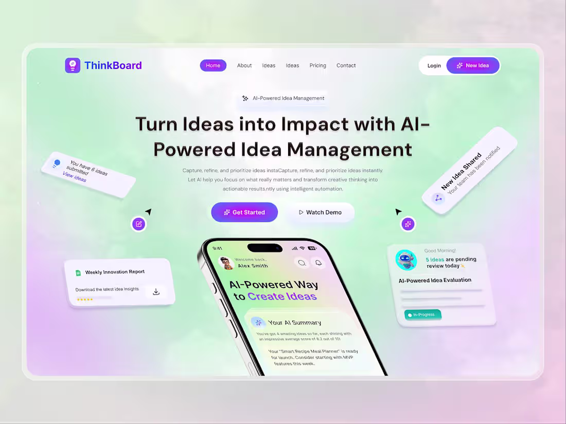 Cover image for AI-Powered (SaaS Website Design)
