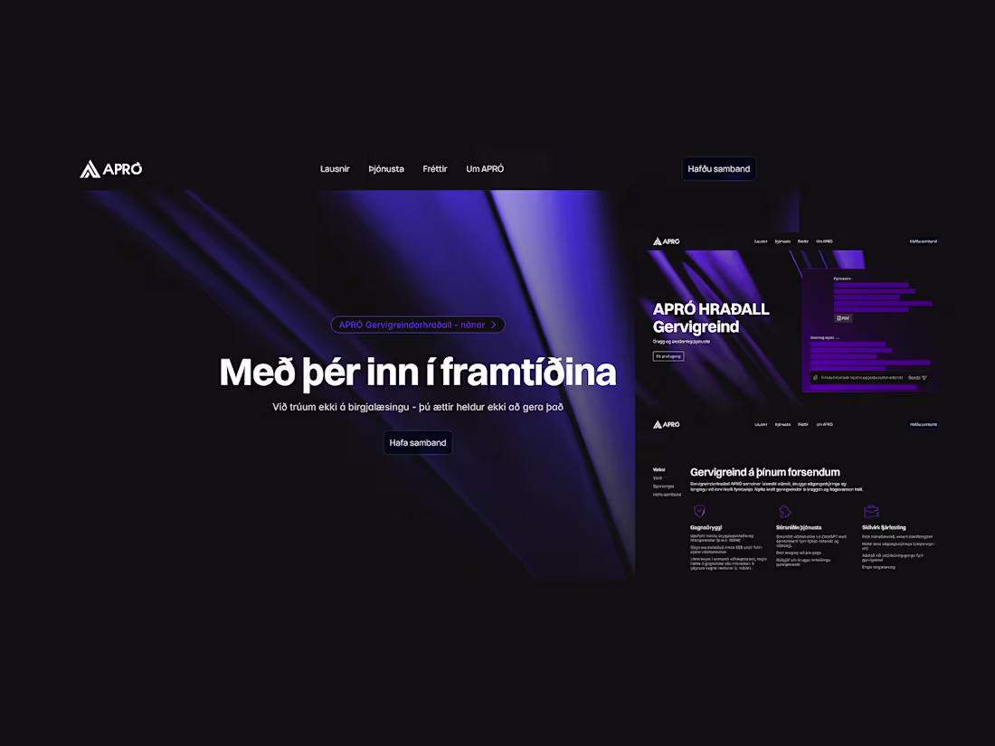 Cover image for APRÓ — Website Production for an Icelandic Software Agency