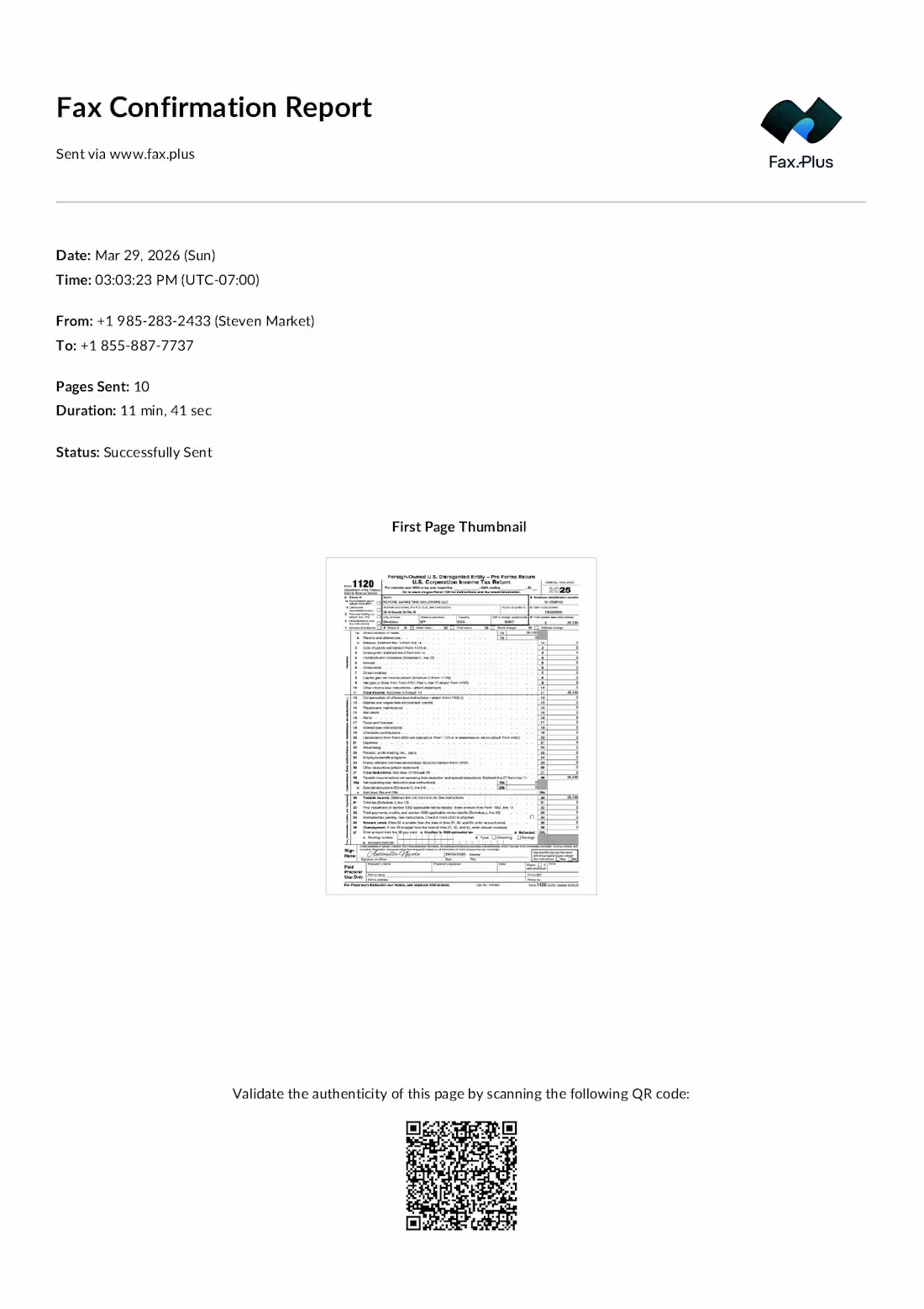 Cover image for FORM 5472 AND 1120 FOREIGN