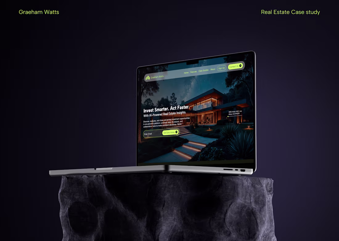 Cover image for Real Estate Landing Page Design