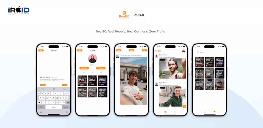 Cover image for Real60 - Anti-Troll Social Media App 