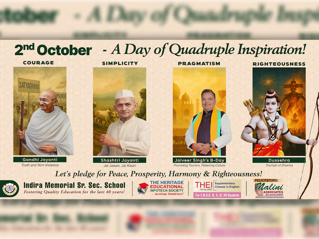 Cover image for A cultural-educational campaign uniting Gandhi Jayanti, Shas...