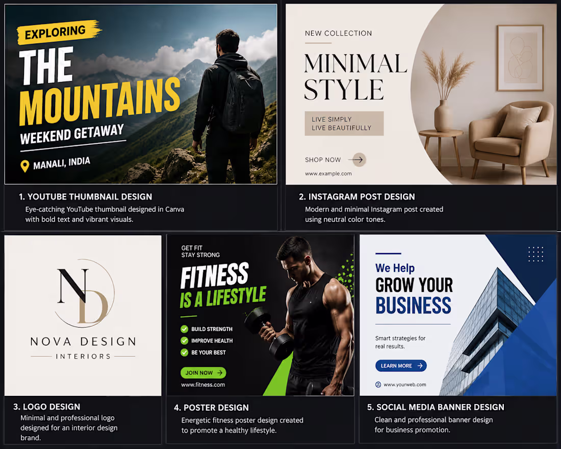 Cover image for Creative poster designs 