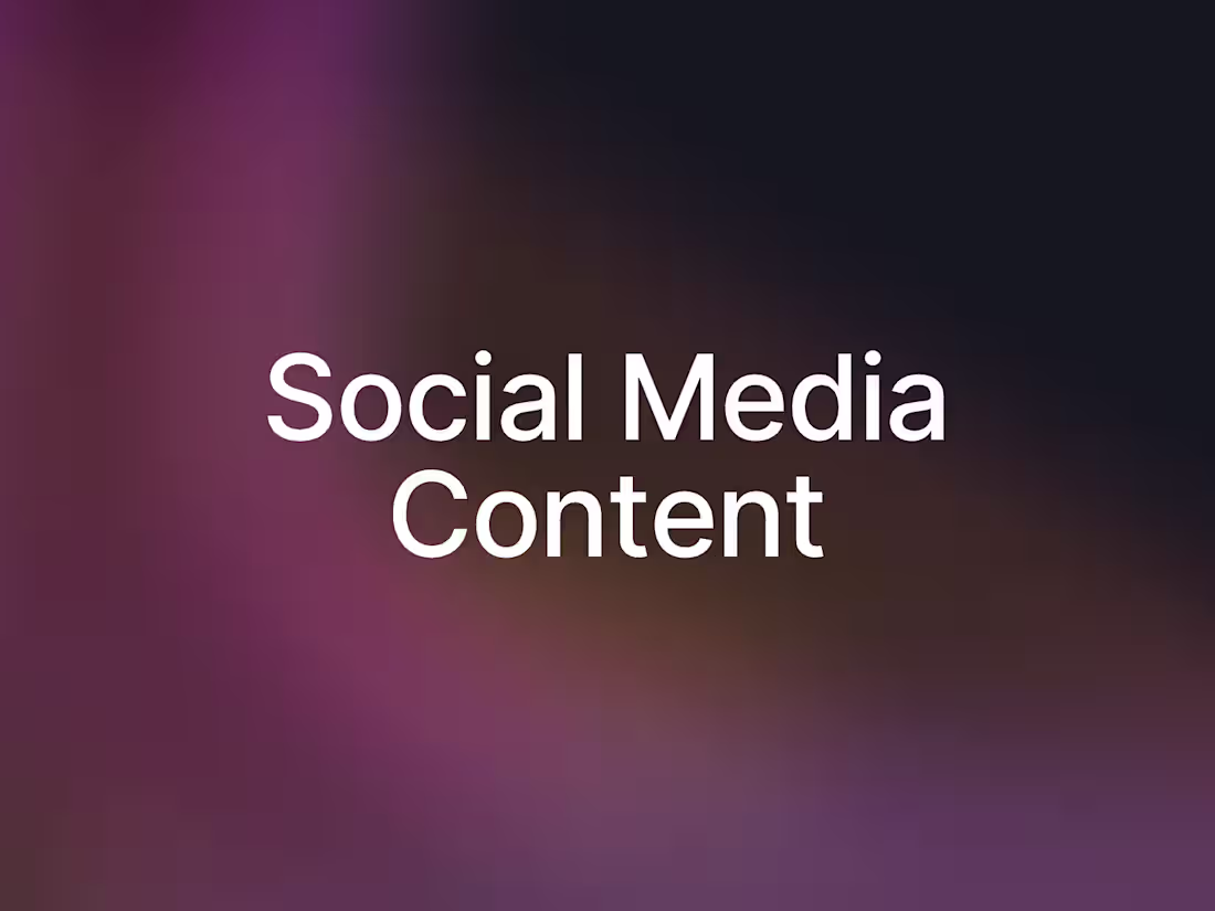 Cover image for Social Media Content