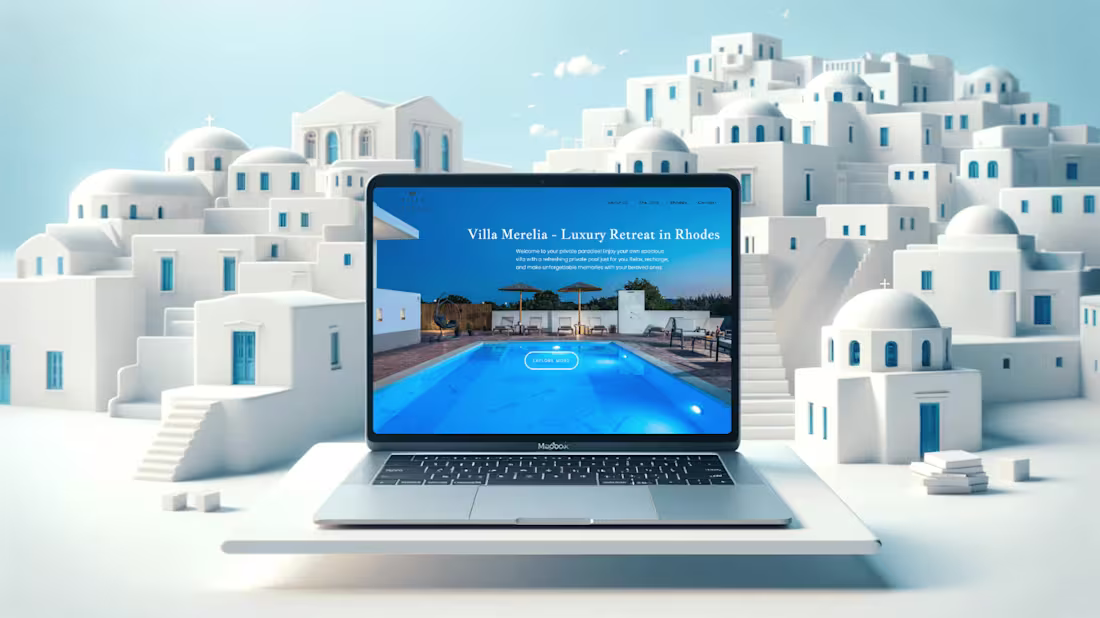 Cover image for Villa Merelia: A Digital Window to Rhodes Luxury