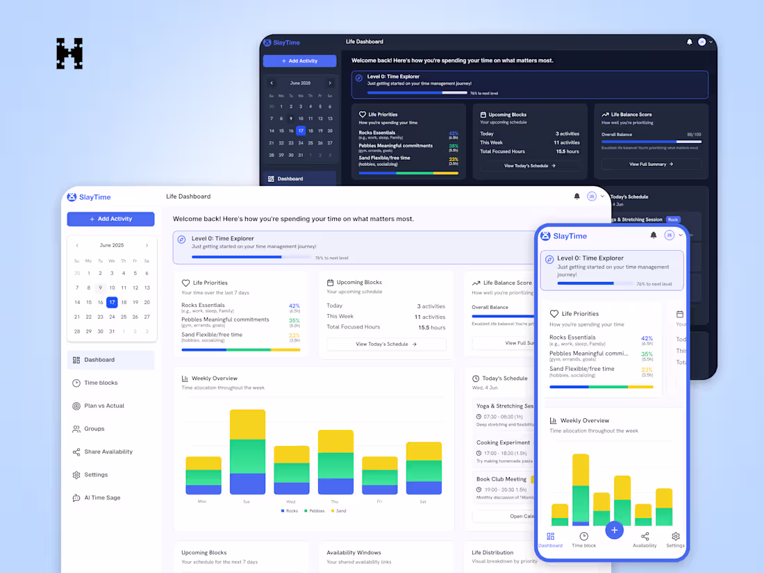 Cover image for Slaytime Interface and Website Design