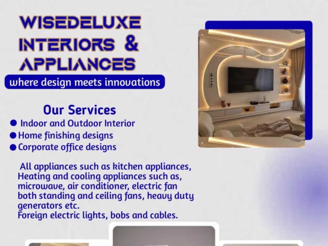 Cover image for Interior decoration flyer