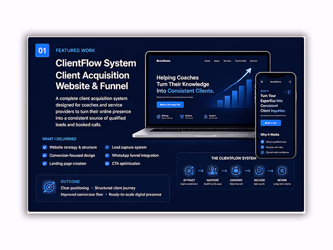 Cover image for ClientFlow System — Client Acquisition