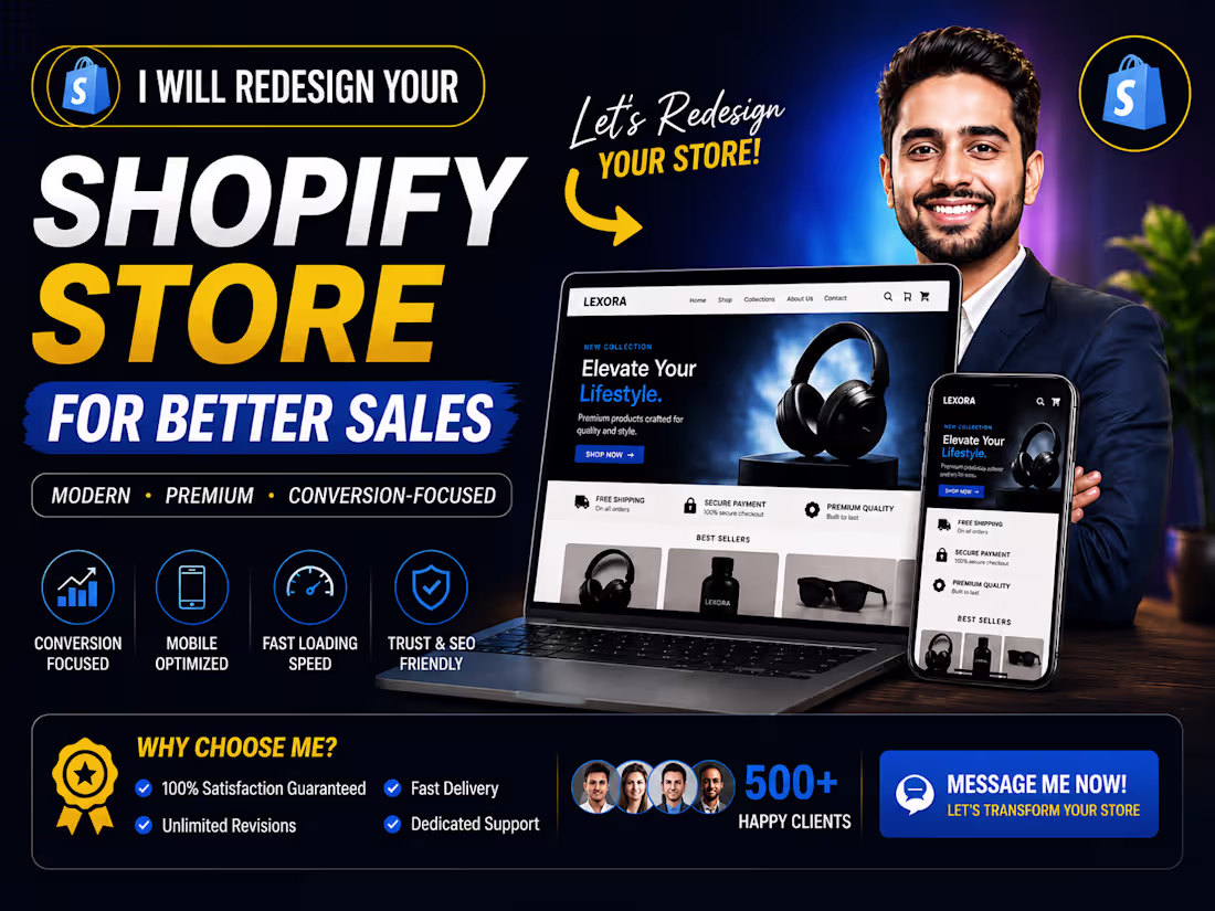 Cover image for Shopify Store Redesign
