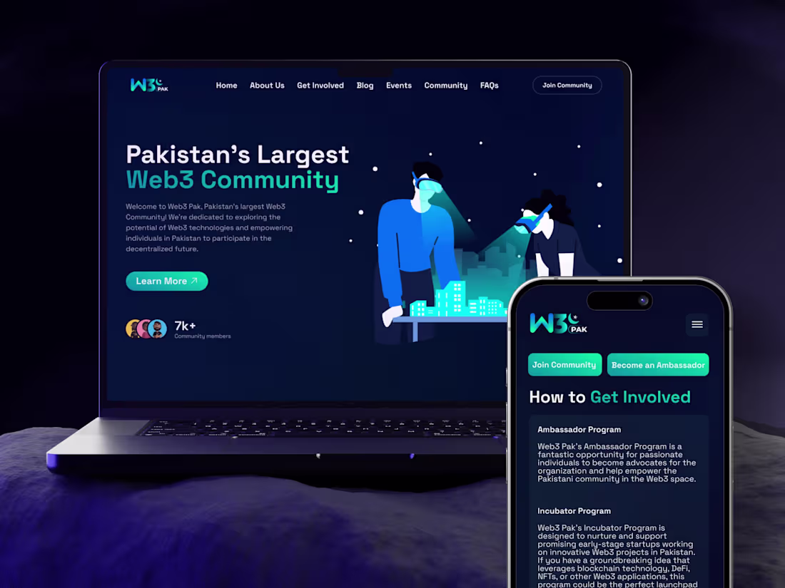 Cover image for Web3 Pak: Branding, UI/UX, Social Media