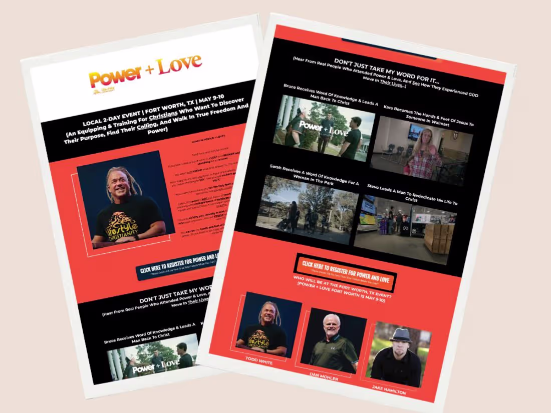 Cover image for A custom event website designed