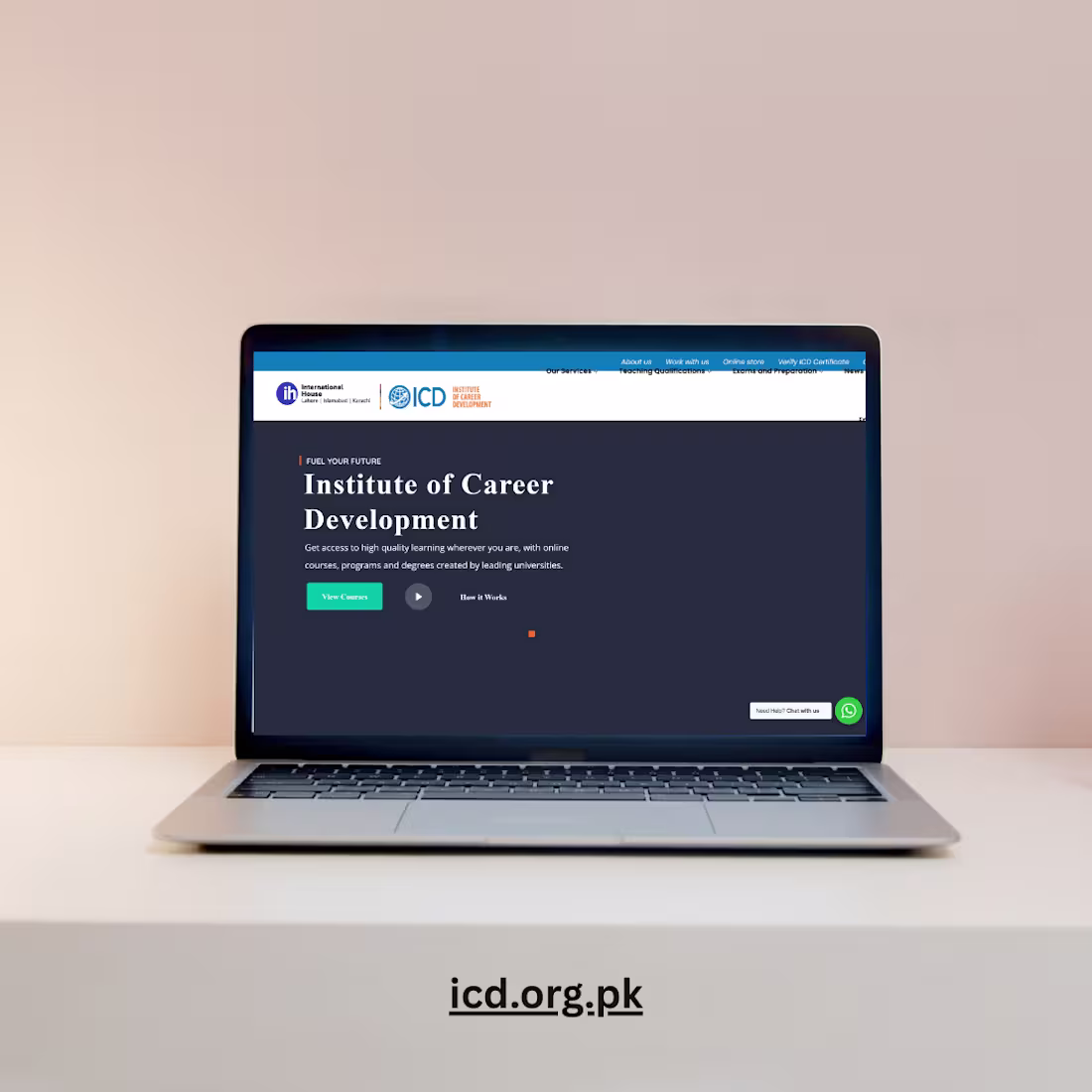 Cover image for Institute of Career Development–Education & Exam Centre Website