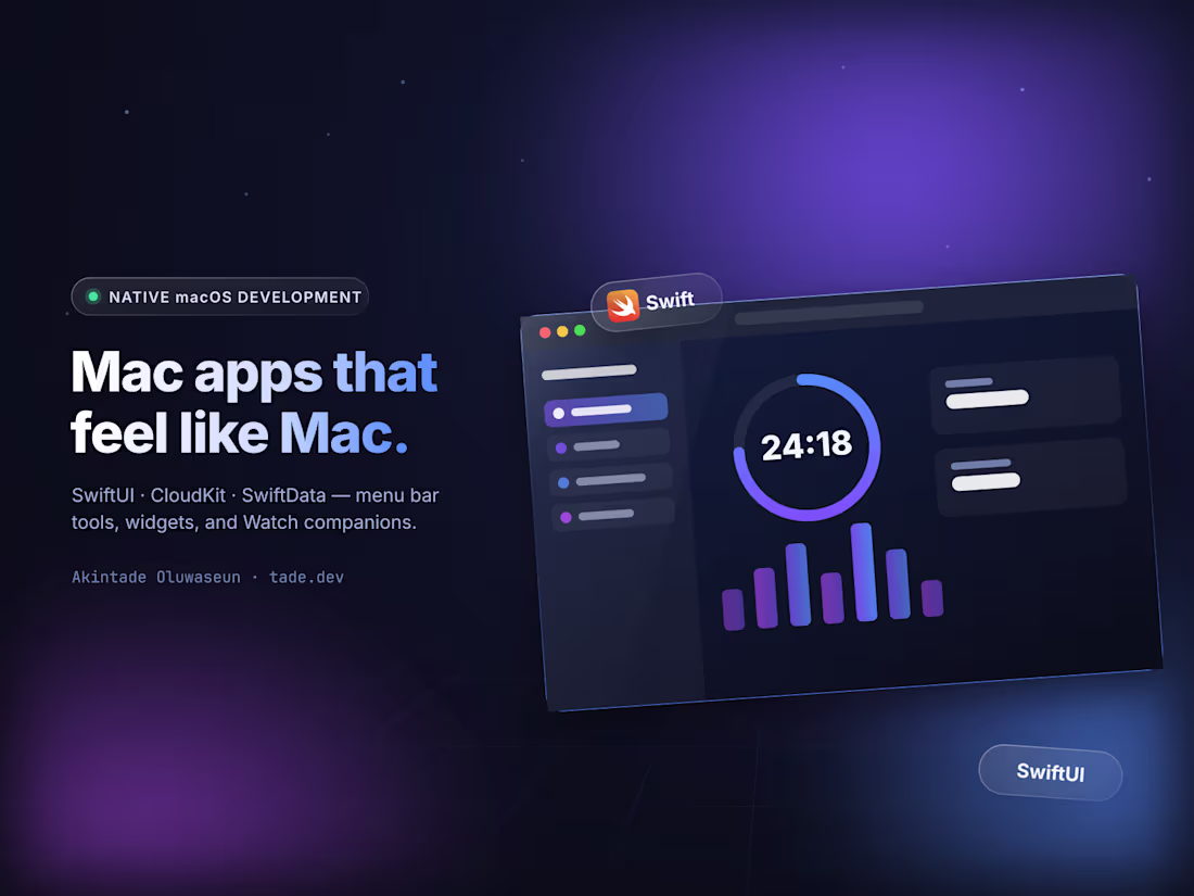 Cover image for Native macOS App Development (SwiftUI)