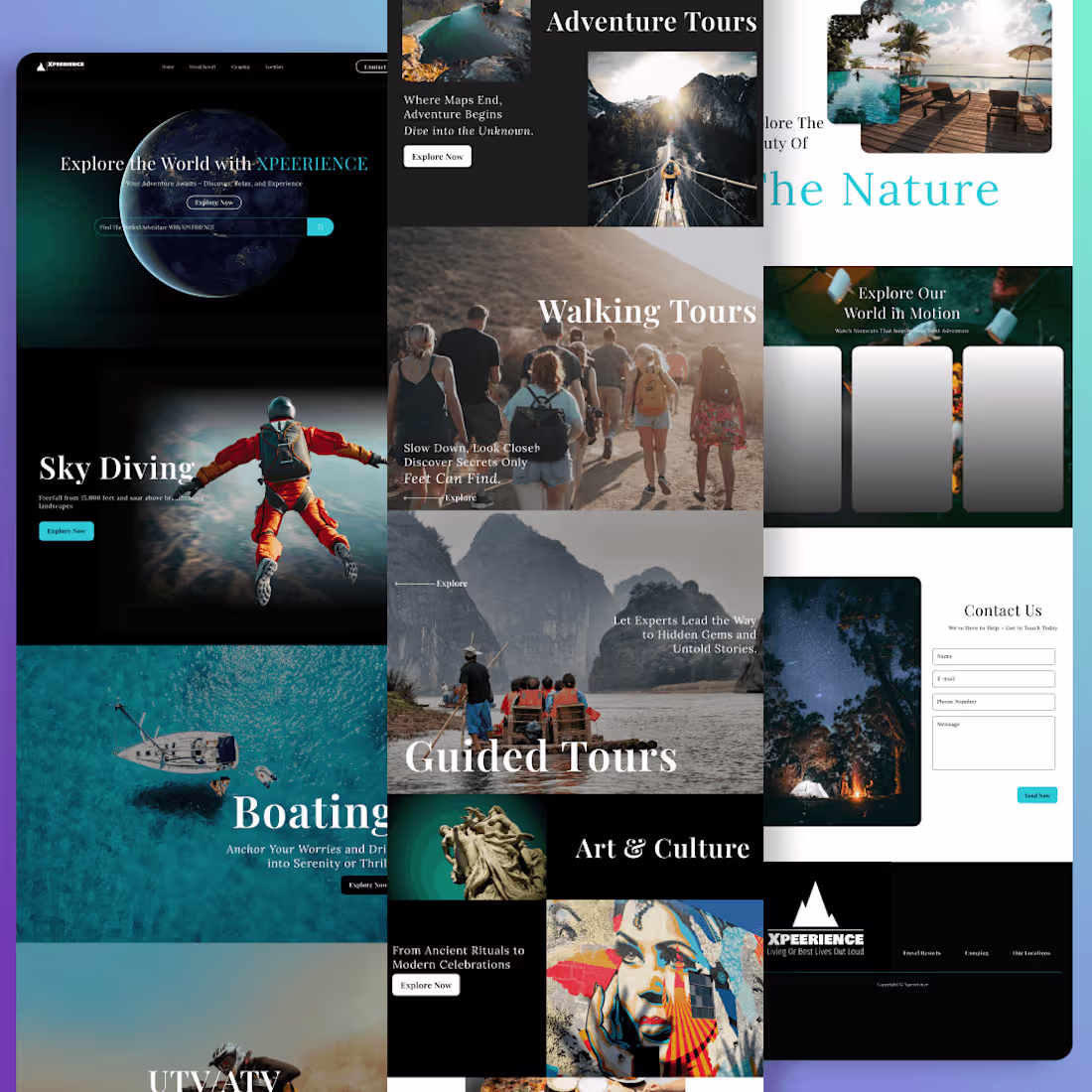 Cover image for Advanture website UI UX design