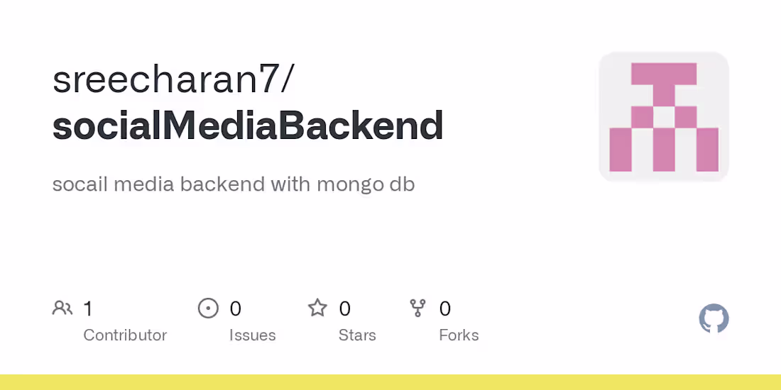 Cover image for sreecharan7/socialMediaBackend