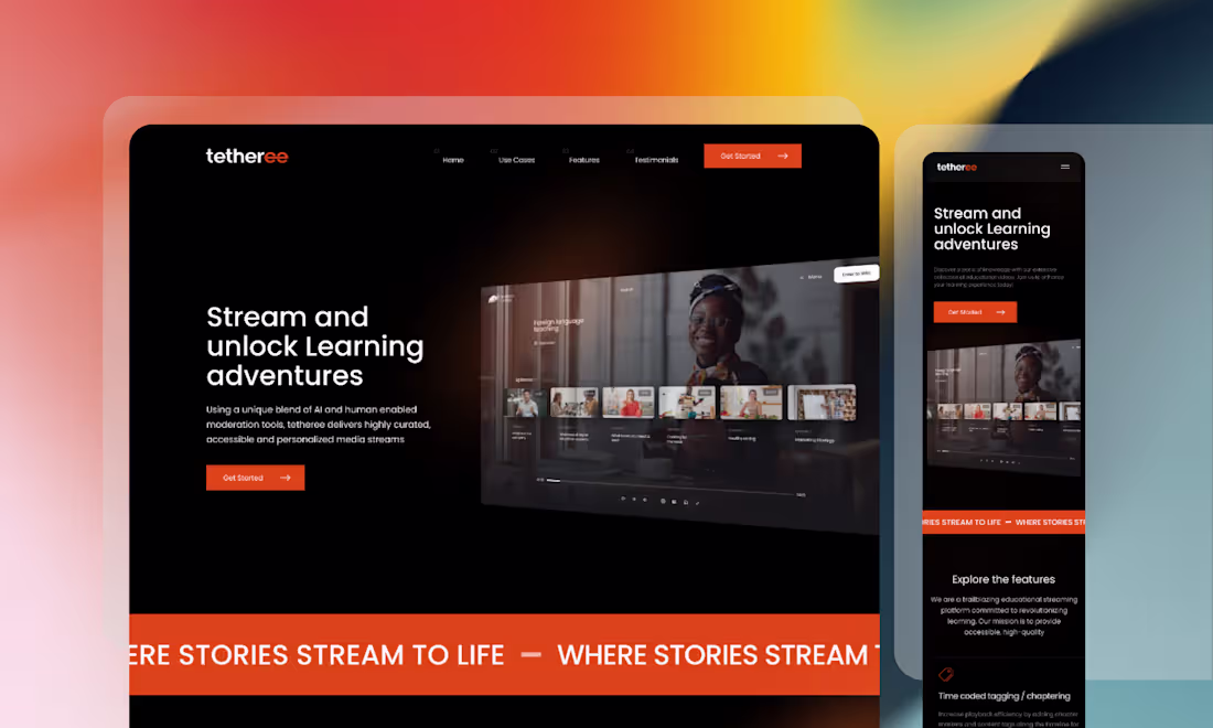 Cover image for Agency website design completed in