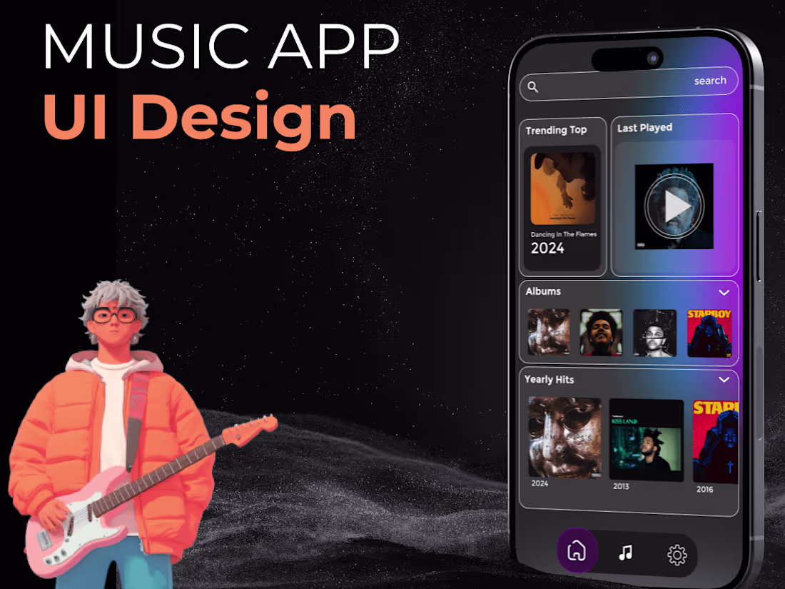 Cover image for Music App UI Design