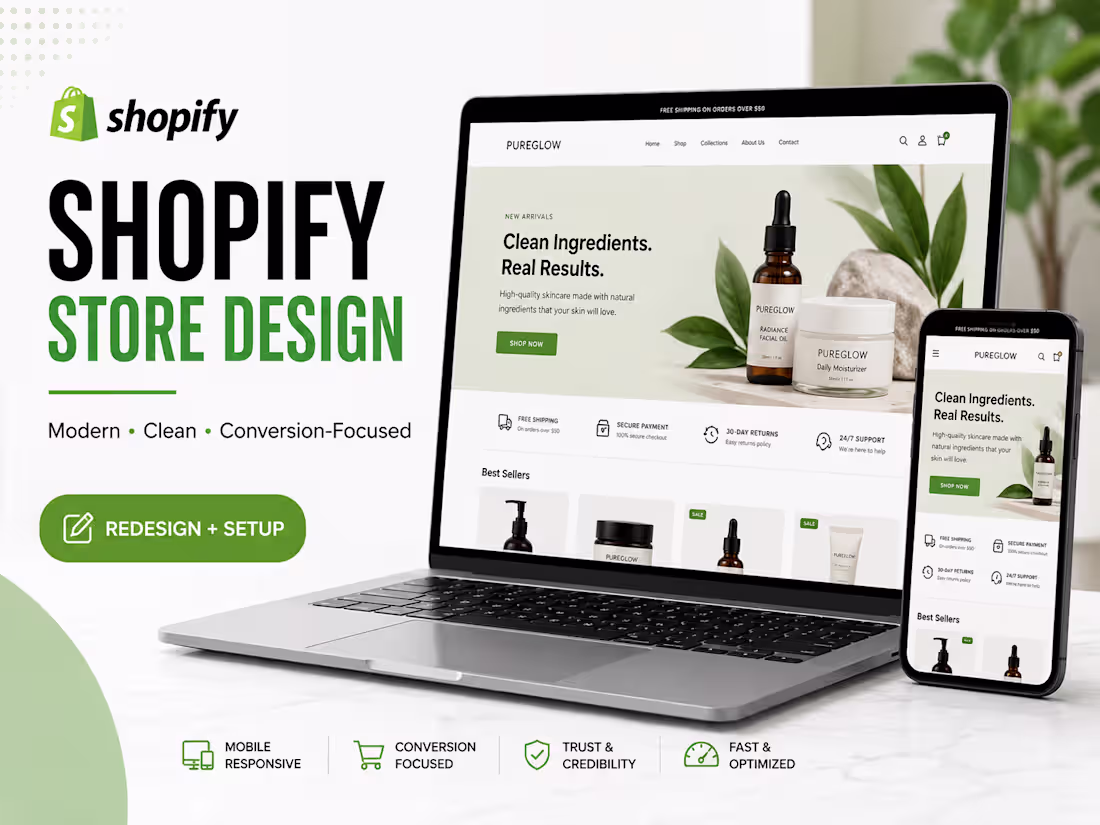 Cover image for Shopify Store Design & Redesign