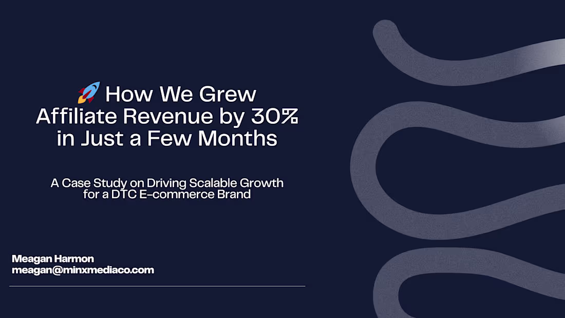 Cover image for DTC E-Commerce Affiliate Management