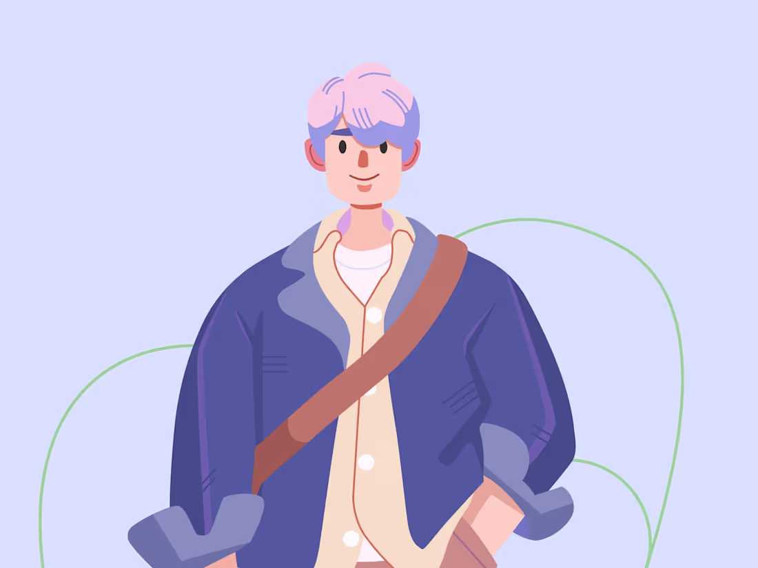 Cover image for Smart Casual Vector Guy Illustration. :: Behance