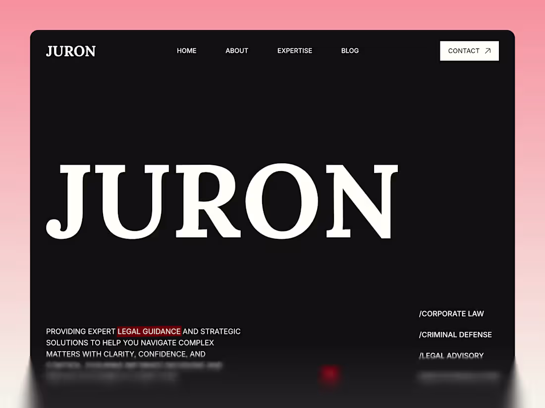 Cover image for Juron - Premium Legal Website Template