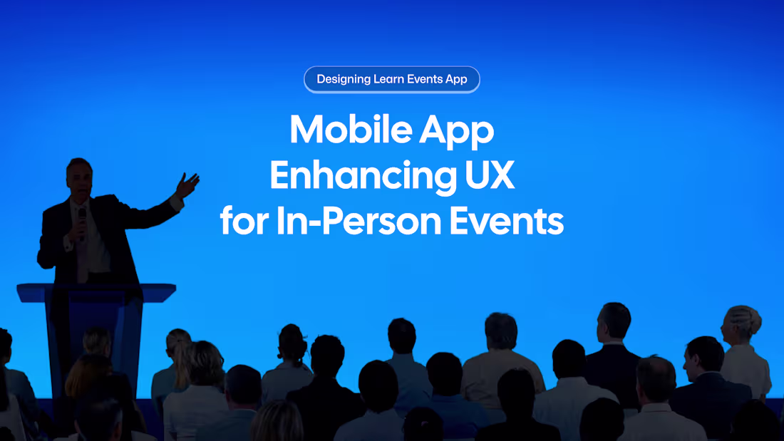 Cover image for Mobile App Enhancing UX for In-Person Events