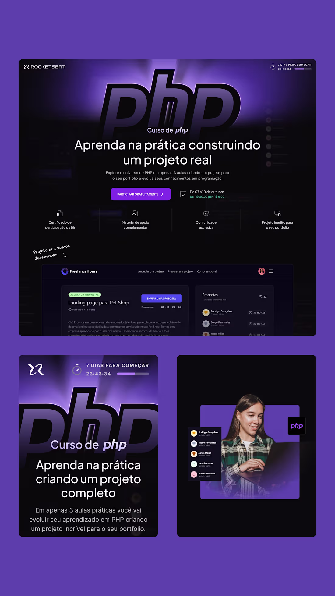 Cover image for PHP Course ⬛ Strategic Landing
