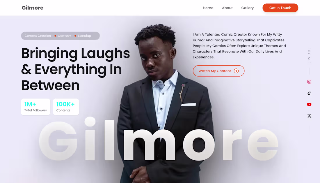 Cover image for A fully responsive single-page portfolio