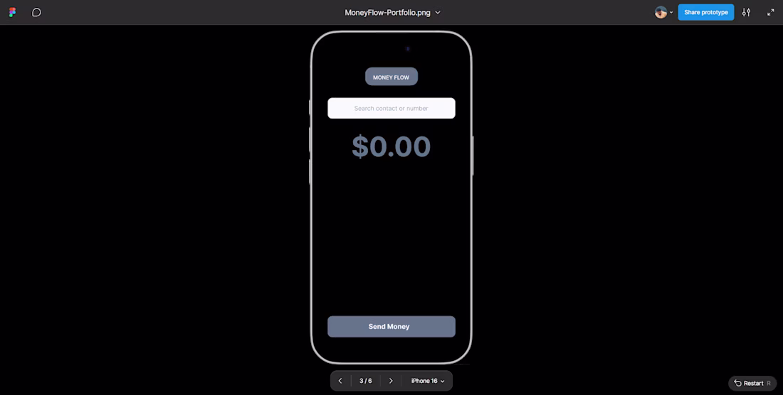 Cover image for Full 6-screen fintech mobile app built in one day. Clean, bo...