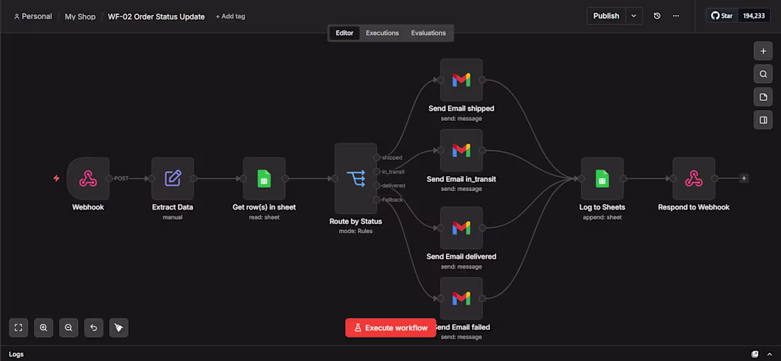 Cover image for Automated order status updates with