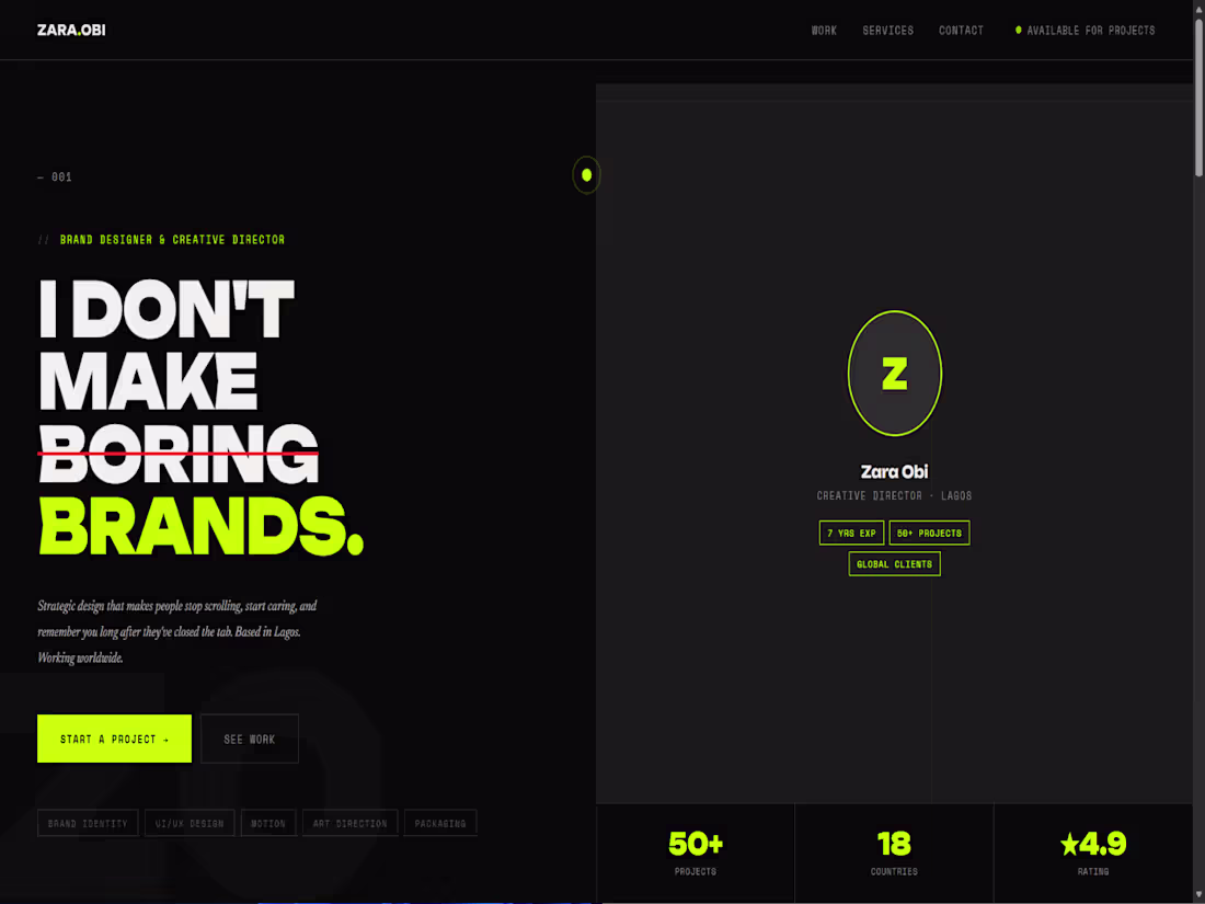 Cover image for Creative portfolio site for a