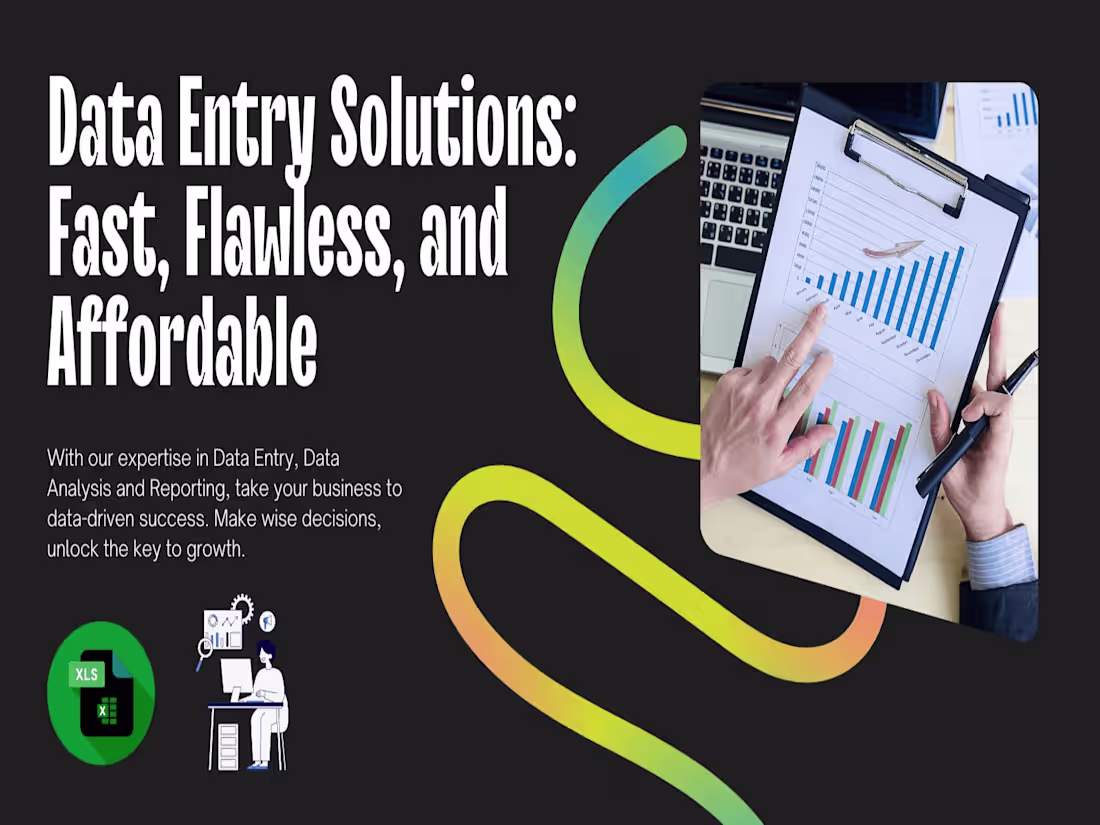 Cover image for  "Data Entry Expert: Efficiency Guaranteed."