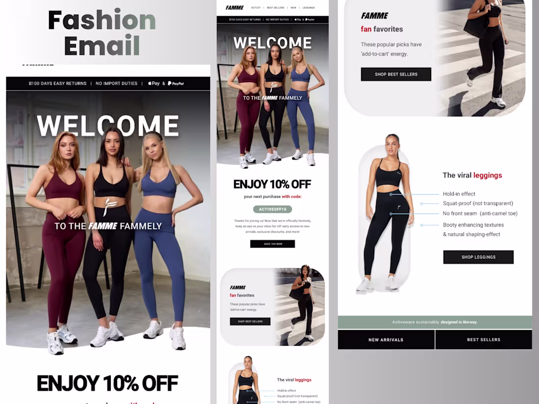 Cover image for Famme eCommerce Redesign: 17% Open Rate Lift