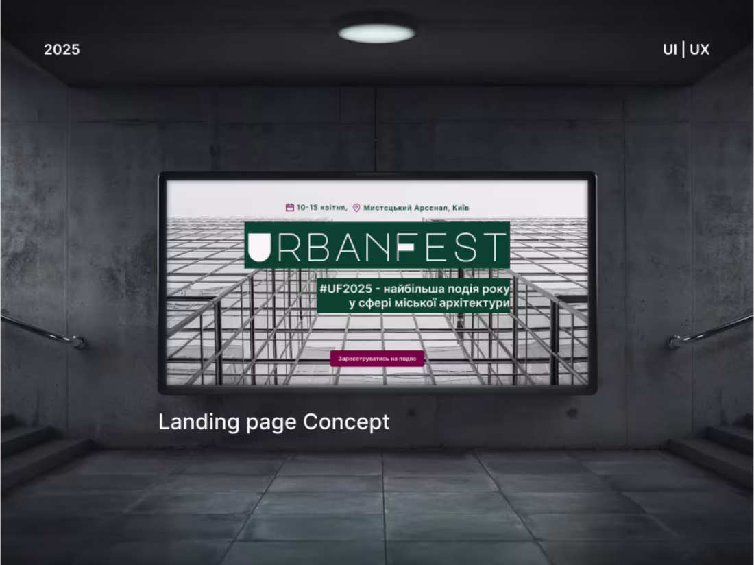 Cover image for UfbanFest Landing Page Concept