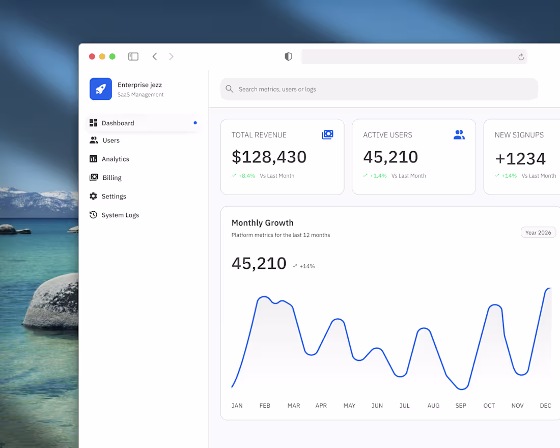 Cover image for Enterprise Jezz | SaaS Dashboard UI/UX Case Study