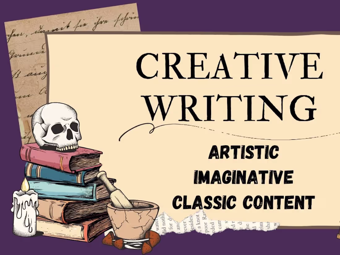 Cover image for Creative writing at its pinnacle!