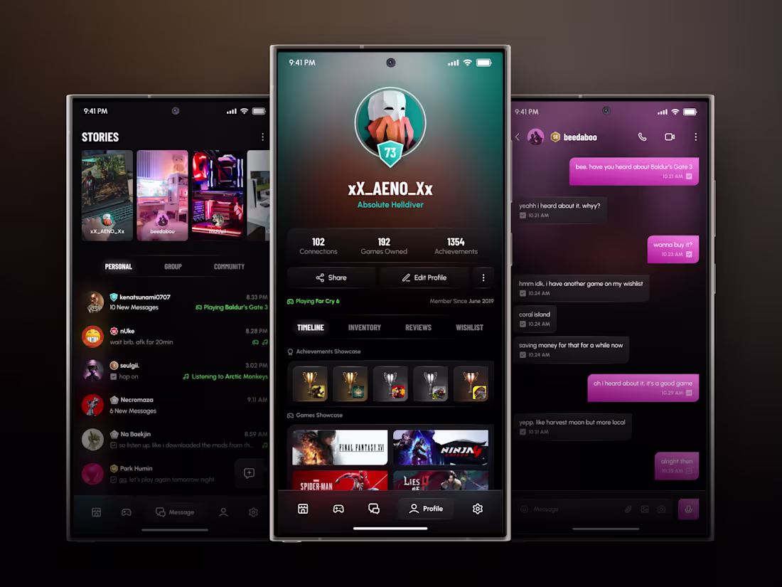 Cover image for PlayMuch Gaming - Mobile App Profile/Chat