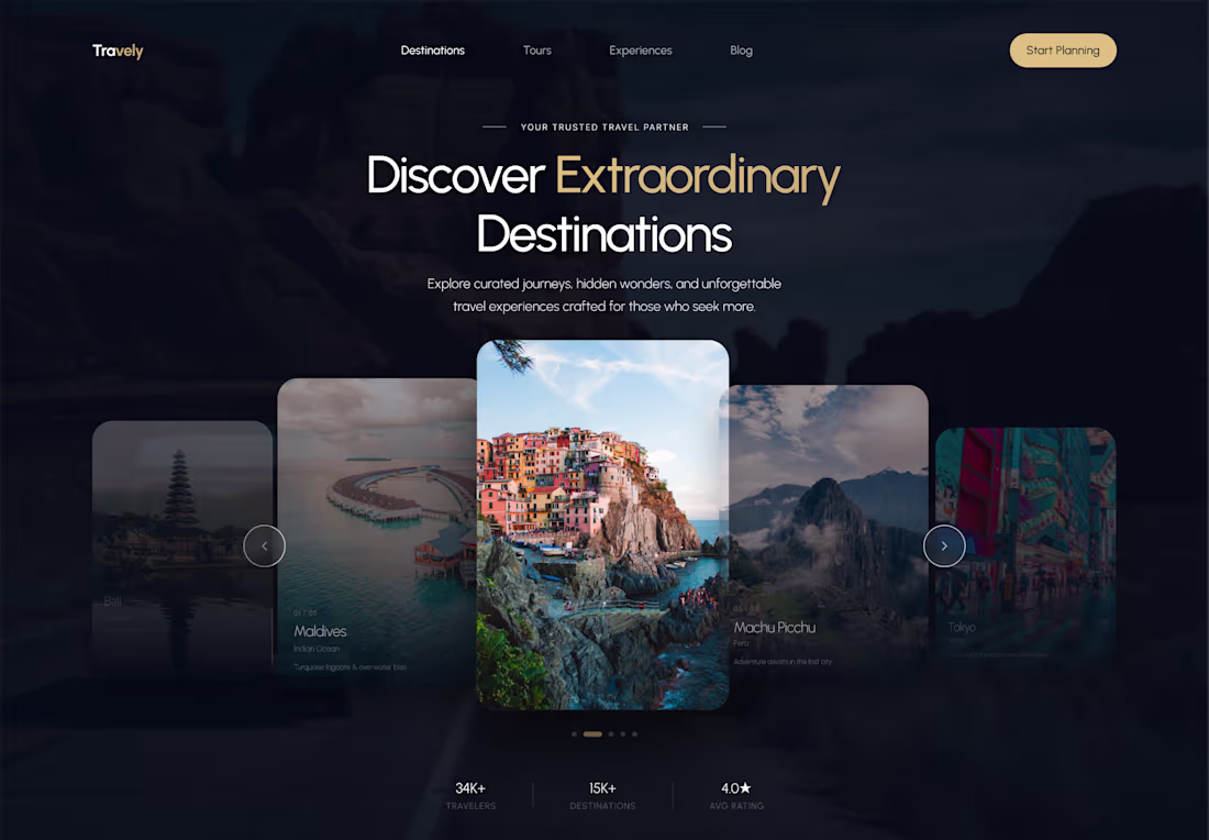 Cover image for Transforming Wireframes into Immersive Travel UI Design