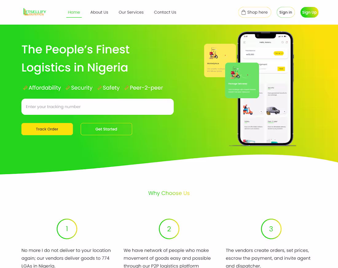 Cover image for Letsellify Logistics