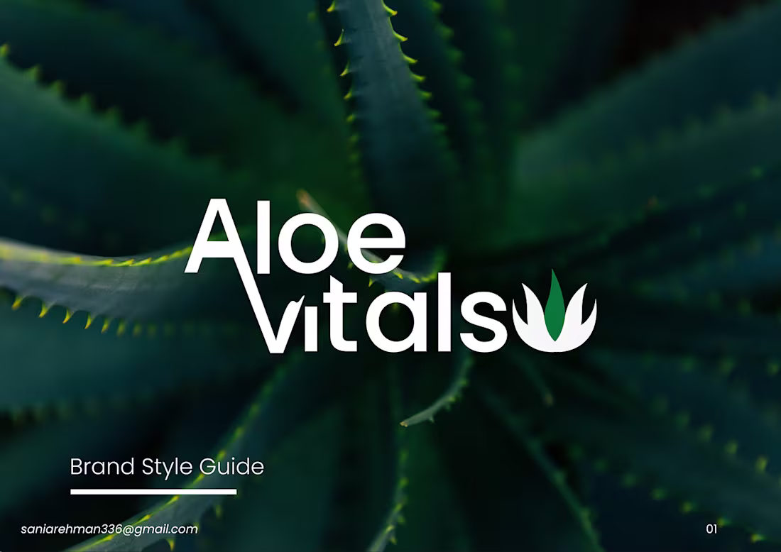 Cover image for Aloevitals Logo Brand Guide on Behance